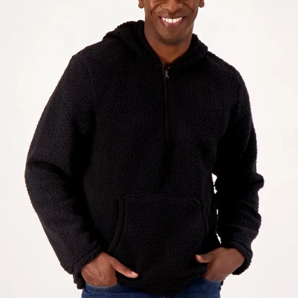 Cuddl Duds Men's Cloud Fleece Quarter Zip Hoodie